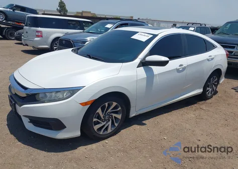 2018 Honda Civic Ex z USA, uszkodzony, nr VIN 2HGFC2F74JH542105